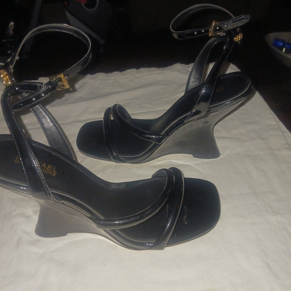 Michael Kors Black Strappy Heels